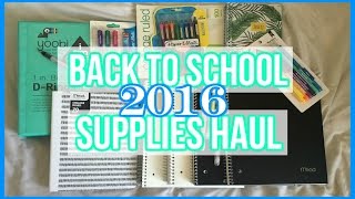 School Supplies Haul 2016 // SimplyGillian