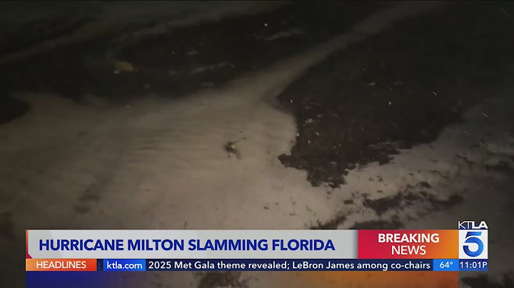 Hurricane Milton plows into Florida