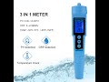 Phorp professional 3 in 1 ph orp temp meter