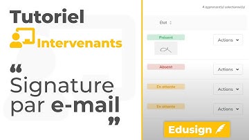 Découvrez la signature par email sur Edusign