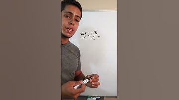 Multiplicacion de Exponentes de Diferente Base  #matematicas #mate #exponente #facil #short