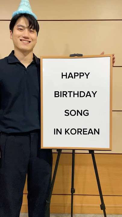 Today is my birthday!🎉🎂Let’s sing the birthday song in Korean together!😆🎵 #korean #learnkorean