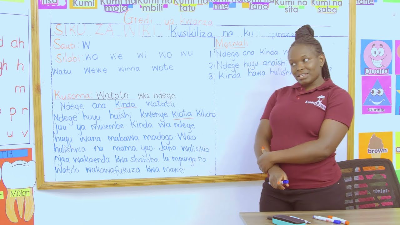 Kusikiliza na kuzungumza: Kusoma na sarufi | CBC Grade 1 Kiswahili Lesson