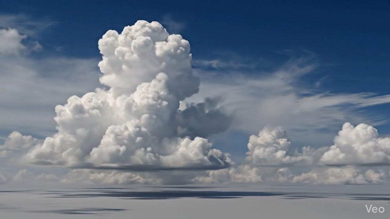 ai cloudscape asmr with real music 