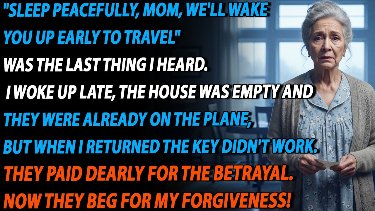 🏠“SLEEP PEACEFULLY, MOM! WE WAKES YOU UP TO TAKE A TRIP...” I woke up and the house was empty