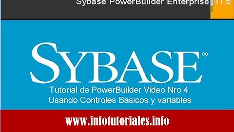 Tutorial de PowerBuilder Basico: Video 4 Usando Controles Basicos, variables Calculando Notas