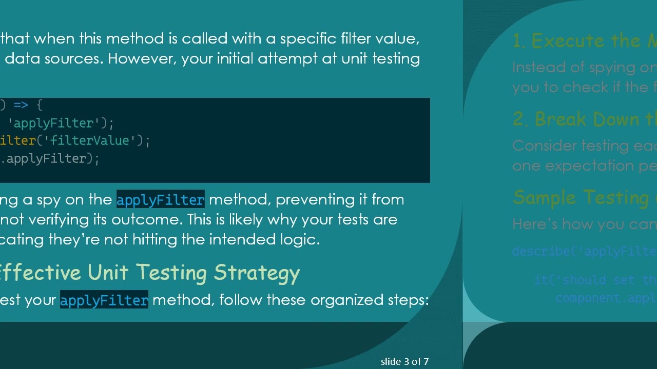 Mastering Unit Testing in Angular 8: How to Effectively Test Your Filter Method