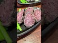 銀座【炭火レアハンバーグステーキ】