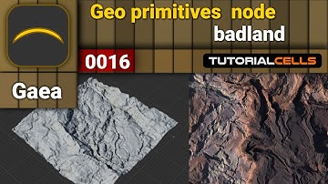 0016. geo primitives node ( badland node ) in Gaea