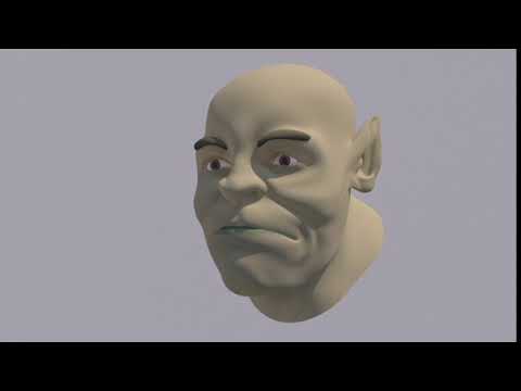 Happy Orc, using Cluster Deformers in Maya 2018