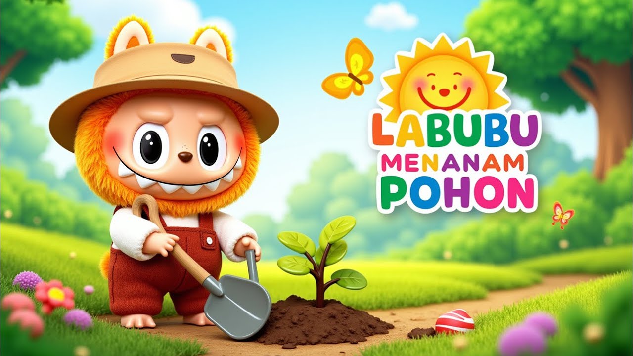 🪴 Lagu Anak | Labubu Menanam Pohon | Labubu Plants a Tree - YouTube
