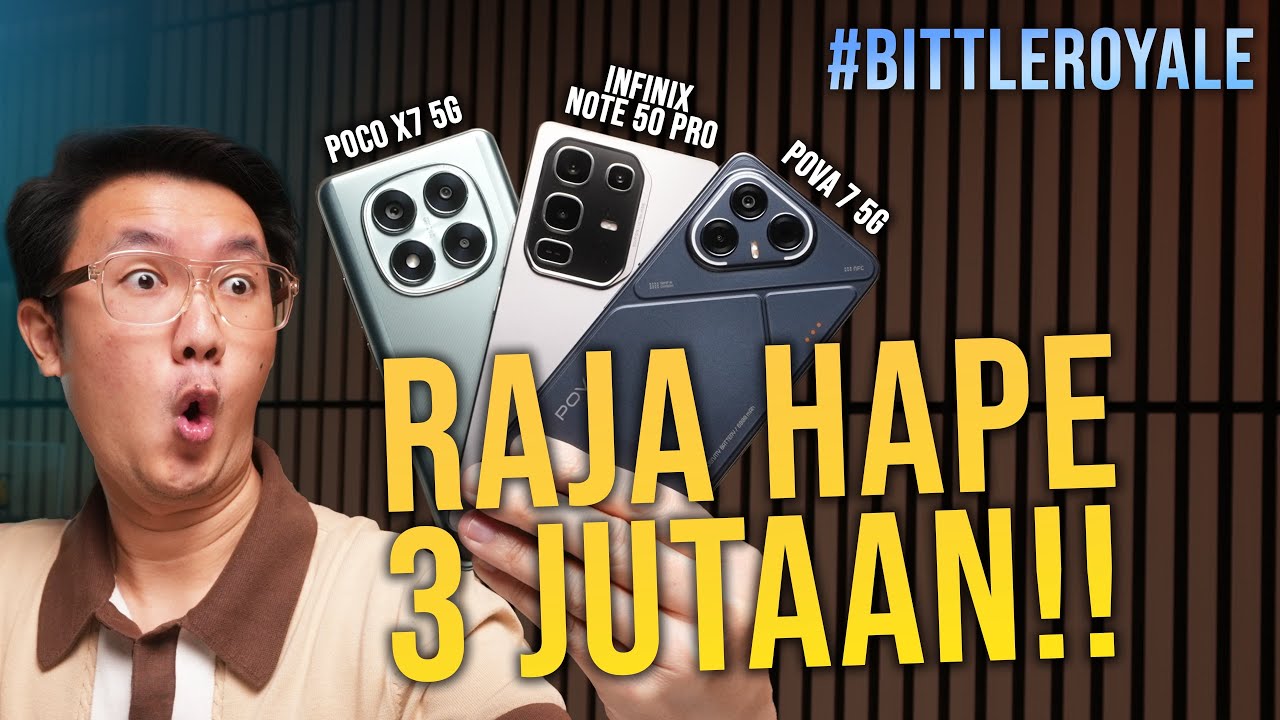 HP 3 Jutaan Terbaik Itu…?! 😲 Tecno POVA 7 5G vs Infinix Note 50 Pro vs POCO X7 5G