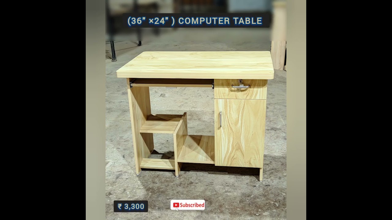 Ver computer table design (36"×24") en YouTube Ver computer table design (36"×24") en YouTube