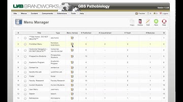 How to Delete a Menu Item, Joomla