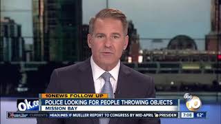 Police Looking For People Throwing Object In Mission Bay