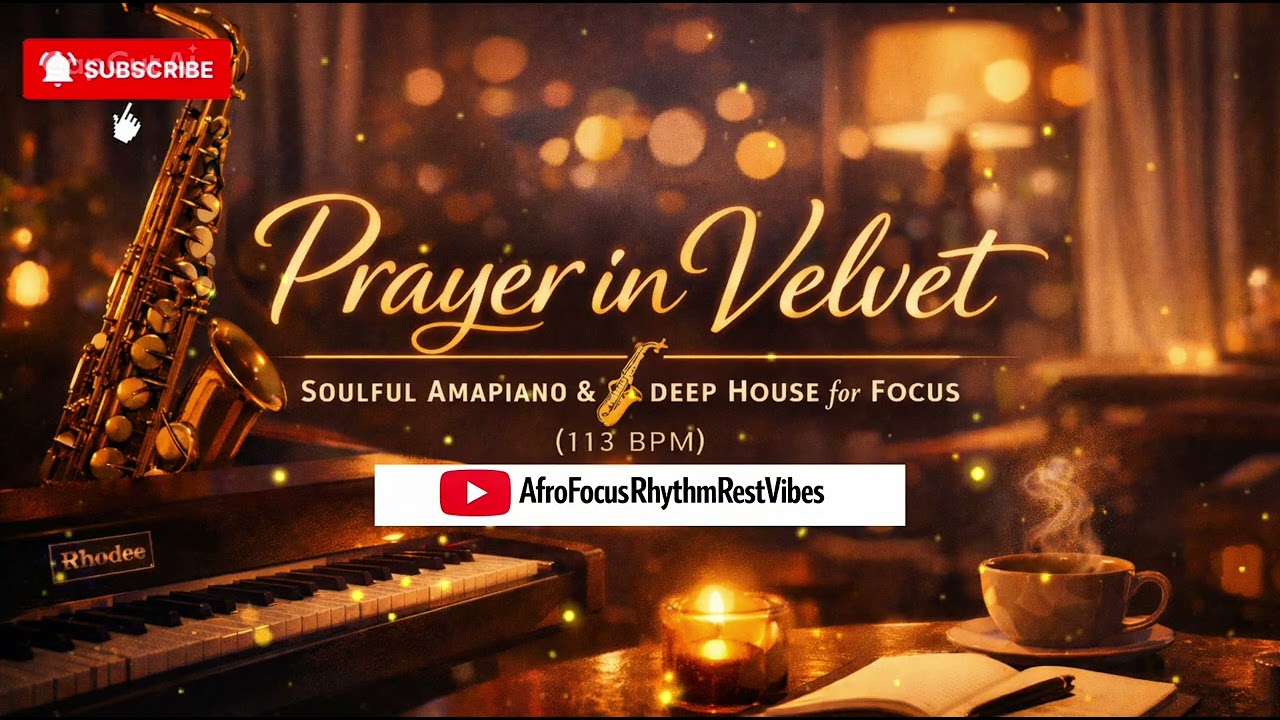 Prayer in Velvet 🎷 | Soulful Amapiano & Deep House for Focus (113 BPM)