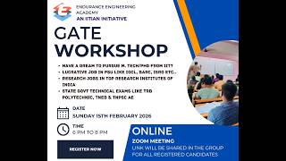 Free GATE Exam workshop for GATE 2027 #gate2027 #gateme #gatexe #gate2028