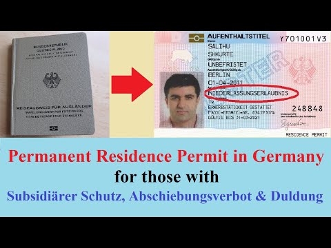 Permanent Residence Permit in Germany for Subsidiärer Schutz, Abschiebungsverbot & Duldung holders