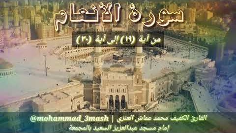 محمد عماش العنزي سورة الأنعام (١٩_٣٠)