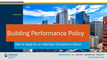 Building Performance Policy Part 3: How to Apply for an Alternate Compliance Option ACO
