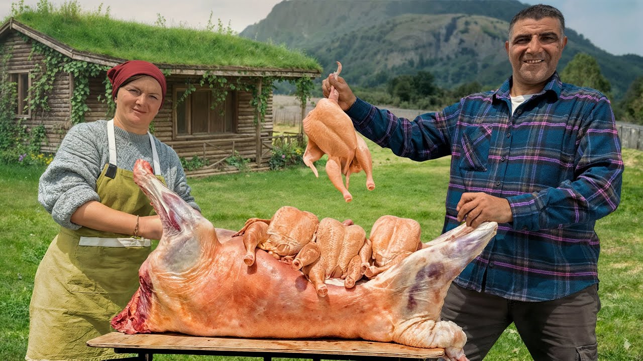 تجربة لا تُنسى: خروف محشو بالدجاج في التنور التراثي