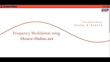 MATLAB Code for Frequency Modulation (FM) using Octave-Online.net in Bangla