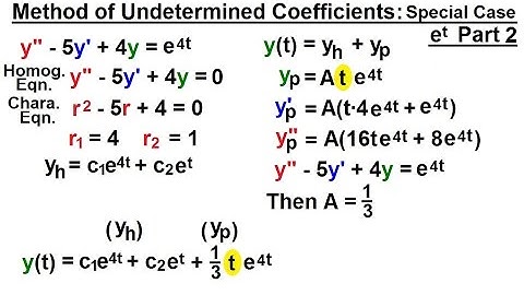 Differential Equation - 2nd Order (47 of 54) Method of Undetermined Coefficients: Part 2