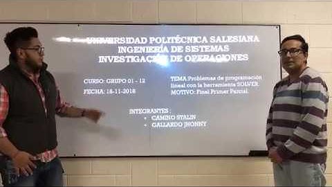 Problemas de programación lineal con la herramienta SOLVER - GEOGEBRA