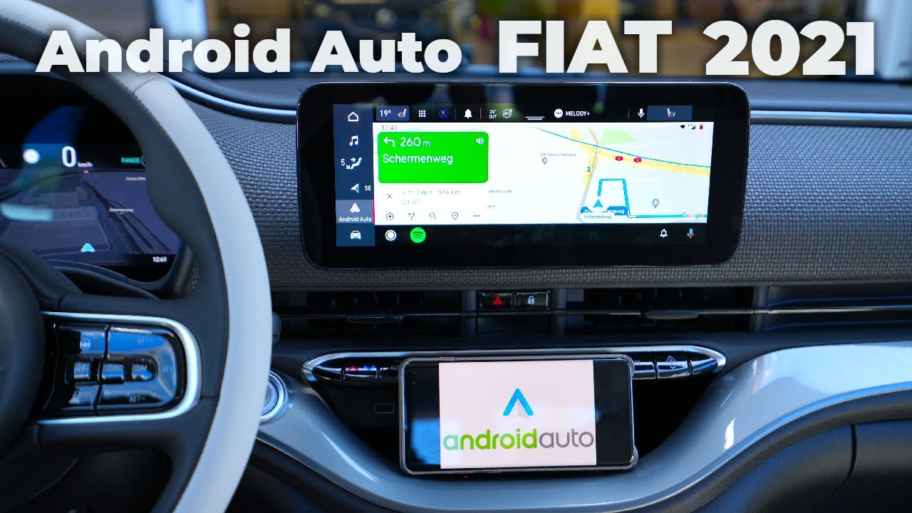 New Fiat Android Auto Demonstration Multimedia System 2021 