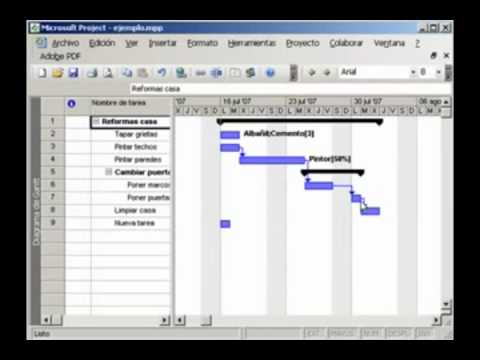 Diagrama de Gantt MS Project - YouTube