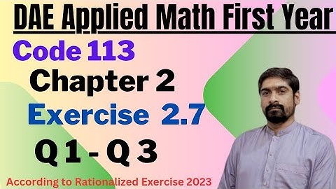 Applied Math 113 Exercise 2.7 Q 1 & 3 | Convergent & Divergent Series | Infinite Geometric Series