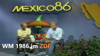 ZDF 21.06.1986  WM 1986  ZDF WMStudio Mexico  Vor und Nachberichte zum Viertelfinale Bra v. Fra