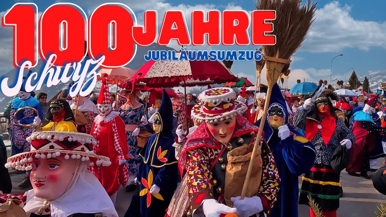 Jubiläumsumzug 100 Jahre Schwyzer Nüssler | Fasnacht in Schwyz