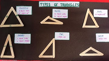 Different types of triangles model |school project|maths project| types of triangles|maths model