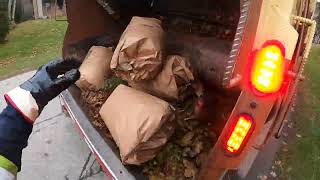 Yard Waste Late Fall IV GoPro POV + fighting ejector wall hydraulics by Huck City  7,473 views 5 months ago 10 minutes, 59 seconds