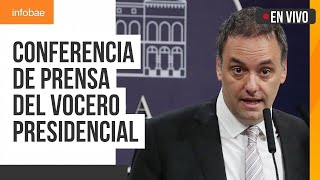 Conferencia de prensa del vocero presidencial, Manuel Adorni (15/05/2024)