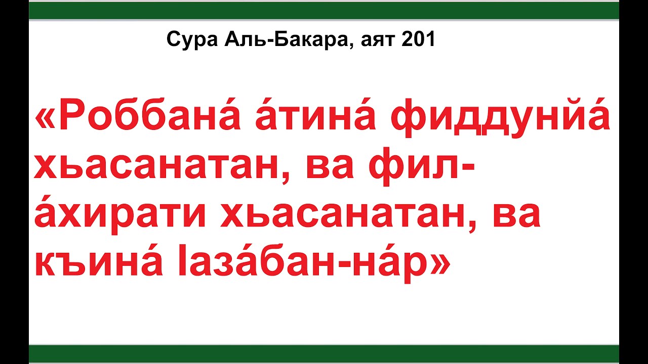 Сура бакара медленный. Сура Бакара аят 201. Бакара сураси 201 оят. Коран Сура 2 аят 201. Дуа Сура Аль Бакара.