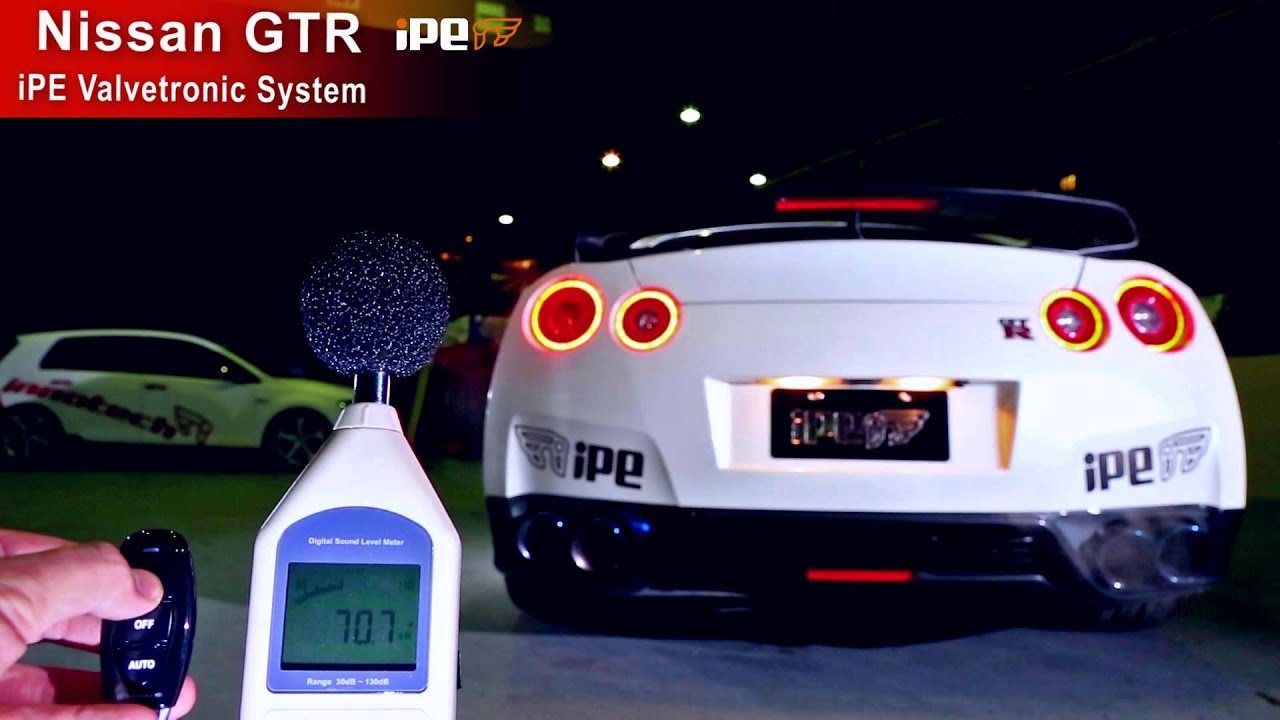71800 Nissan GT-R 2015 with iPE innotech performance exhaust (db Test/ Cold Start)
