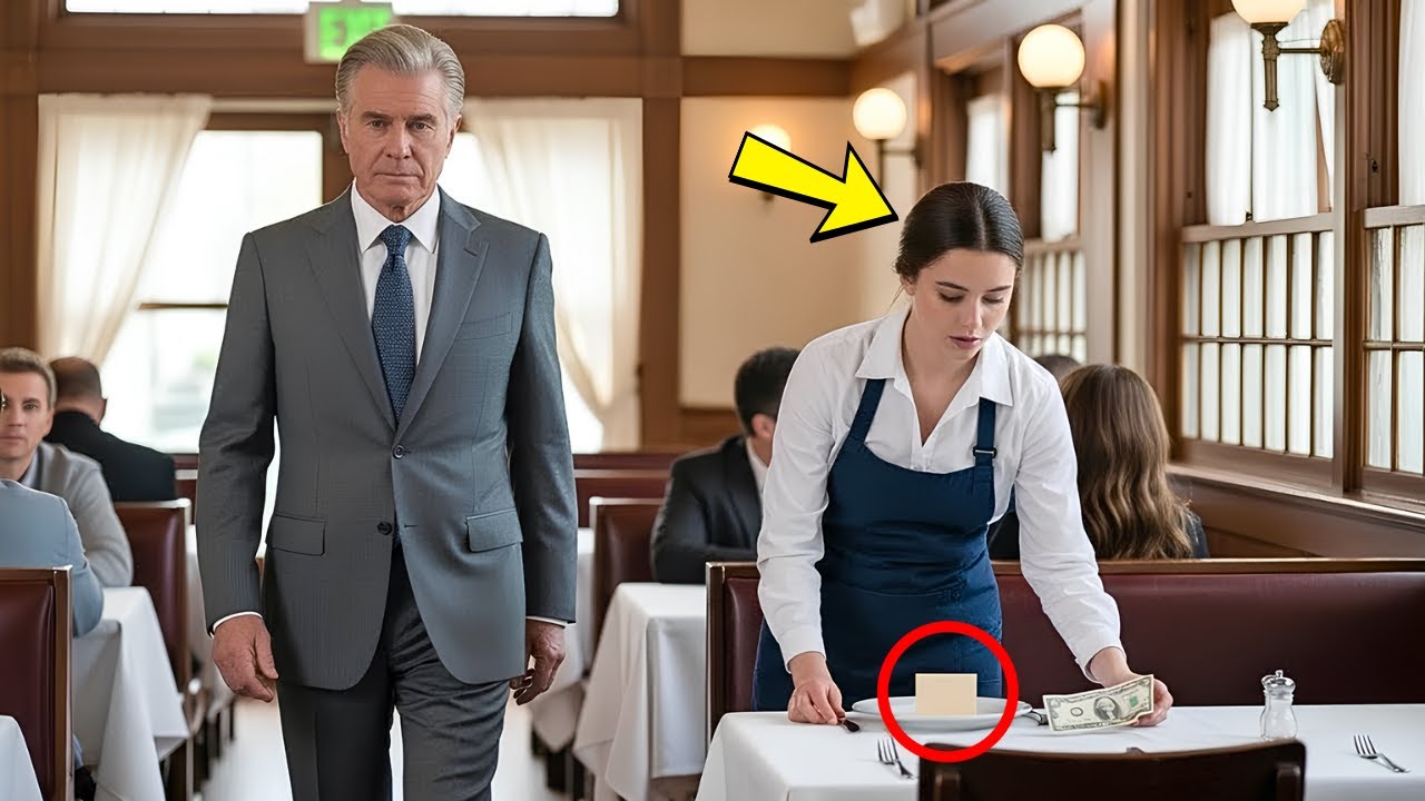 Ich stand im strömenden Regen und starrte auf die zwei Dollar, die ein Milliardär auf meinem Tisch zurückgelassen hatte. Er hatte mein Steak gegessen, meinen Vater erwähnt – einen Mann, der vor...
