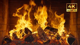 🔥Cozy Fireplace 4K HD | Fireplace Burning with Crackling Fire Sounds