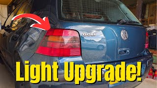 Installing GTI Rear Lights and fixing an Oil Leak on the Nugget Mk4 VW Golf