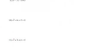 College Algebra Prep - Chapter 8 Review