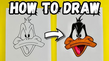 How To Draw Daffy Duck