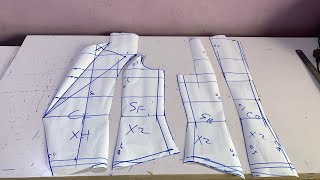 How to make a blazer jacket with notched collar |pattern drafting | beginners friendly