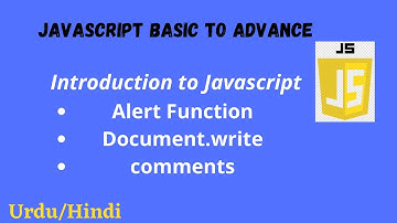 Introduction to JavaScript in Urdu/Hindi | JavaScript alert box