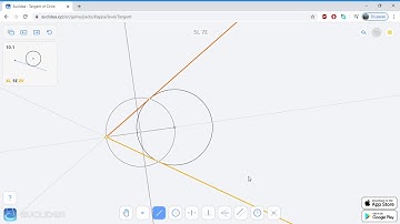 10.1 Euclidea   Tangent of Circle   4L 5E 2V
