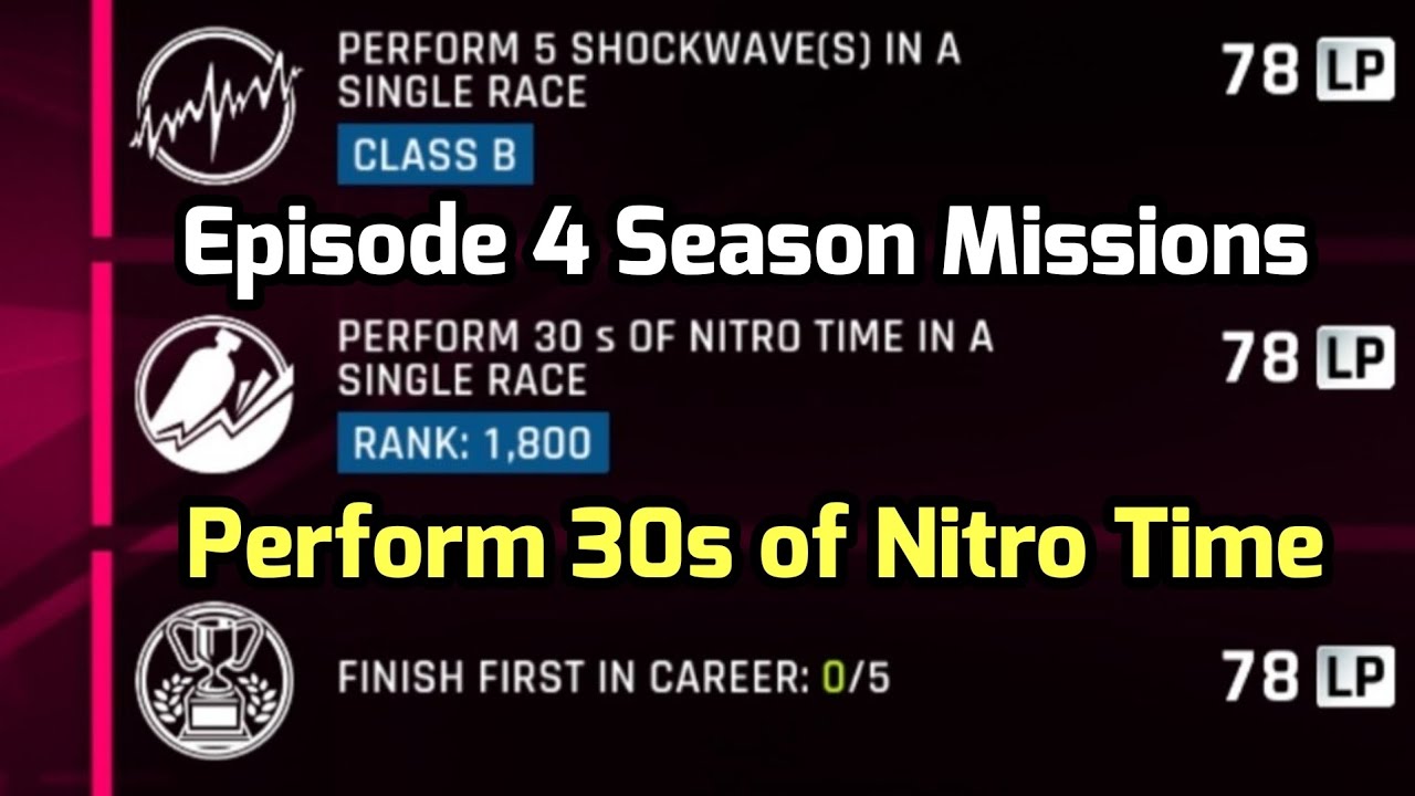 Asphalt 9 - Perform 30s Of Nitro Time In a Single Race - Rank 1800 ...