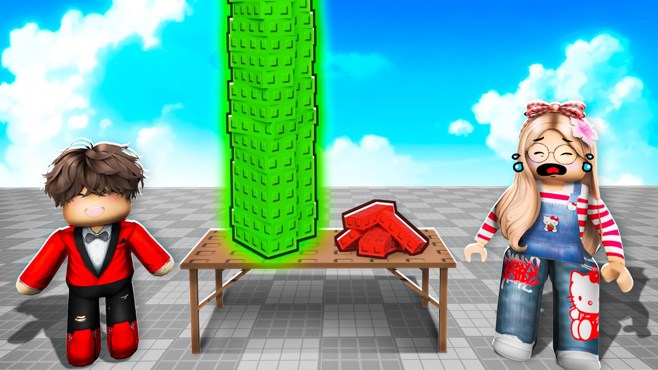 روبلوكس تحدي اطول برج ضد جوجو ! Stack Battles