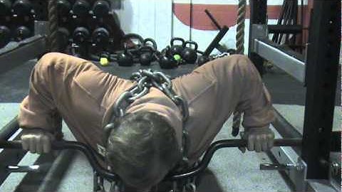 Cambered Bar Chain pushups.MPG