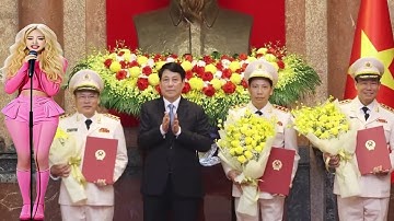 Ba Thứ trưởng Bộ Công an được thăng cấp bậc hàm Thượng tướng